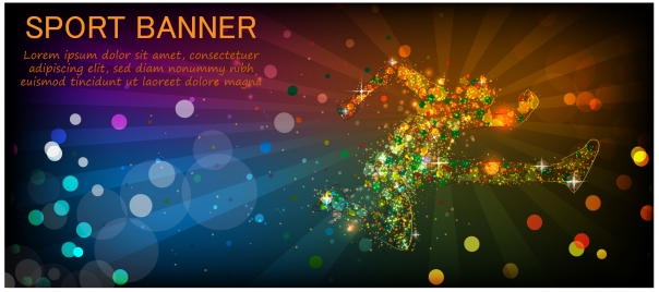 604x268 Sports Banner Vectors Stock For Free Download