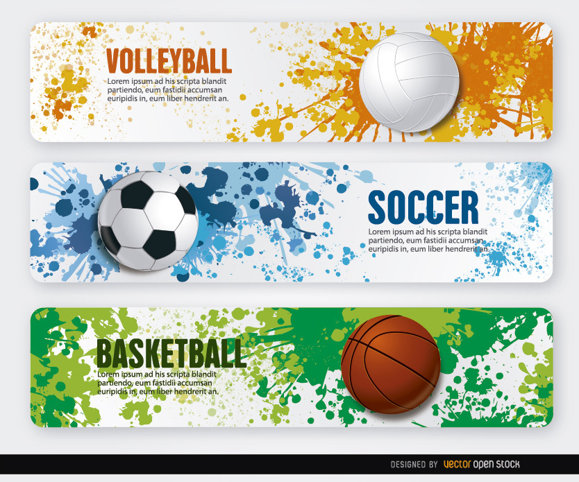 Sports Banner Vector at Vectorified.com | Collection of Sports Banner ...