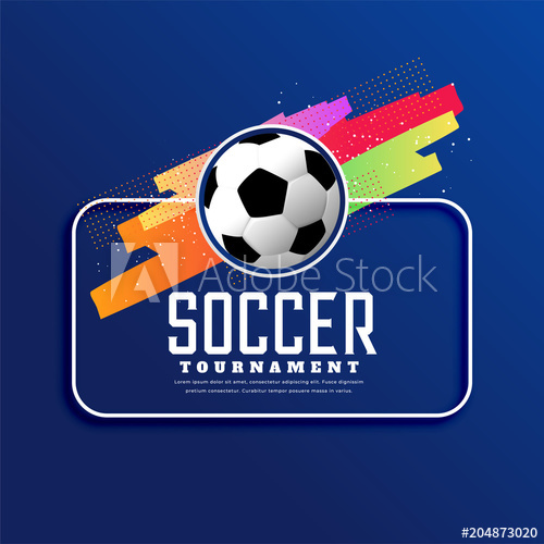 500x500 Soccer Tournament Sports Banner Background