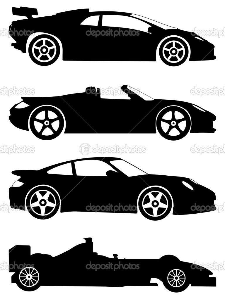 768x1023 Car Silhouette Vector Images