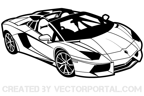 600x401 Vector Sports Car Download Free Vector Art Free Vectors