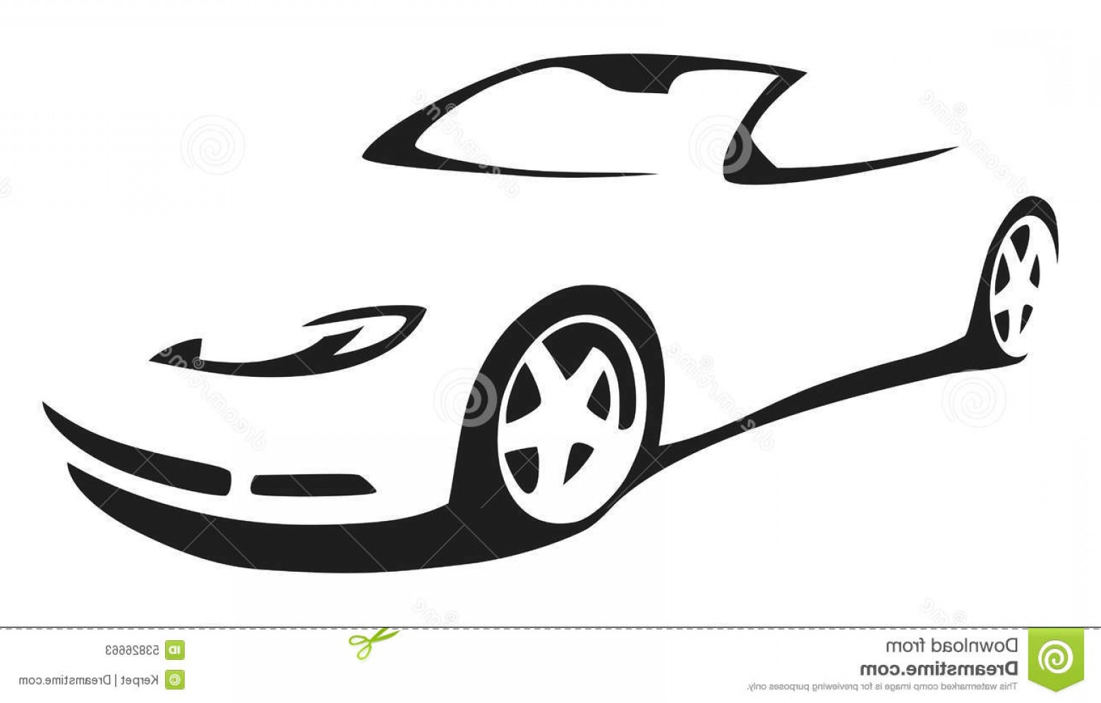 1560x996 Car Outline Vector Studiogrfx