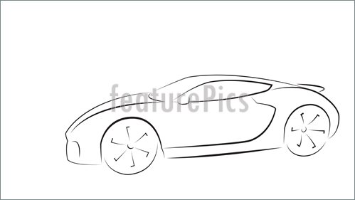 499x281 Illustration Of Sport Car Silhouette
