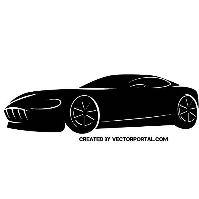 660x660 Sports Car Vector Silhouette Vehicles Free Vectors Car