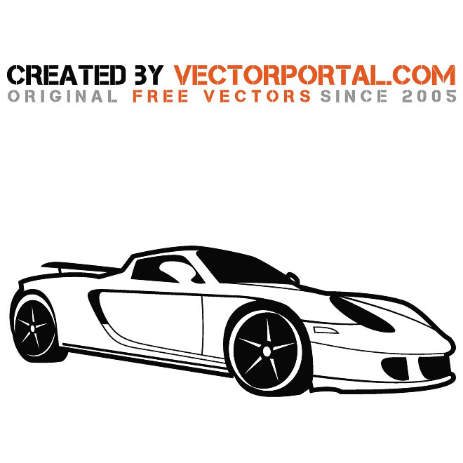Porsche Car Vector Image 660x660 Porsche Car Vector Image