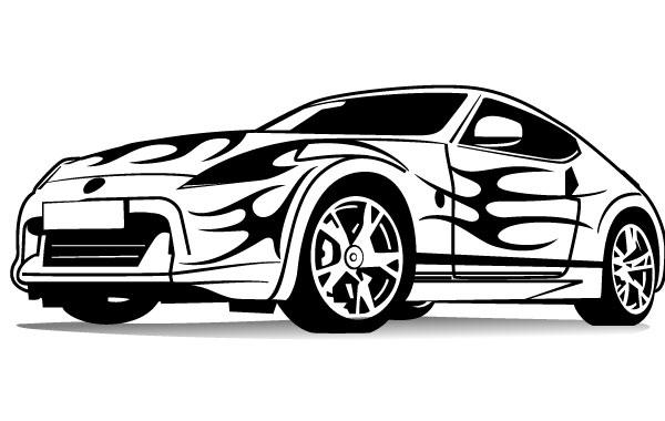 Sports Car Vector Vector Free Download 600x380 Sports Car Vector Vector Free Download
