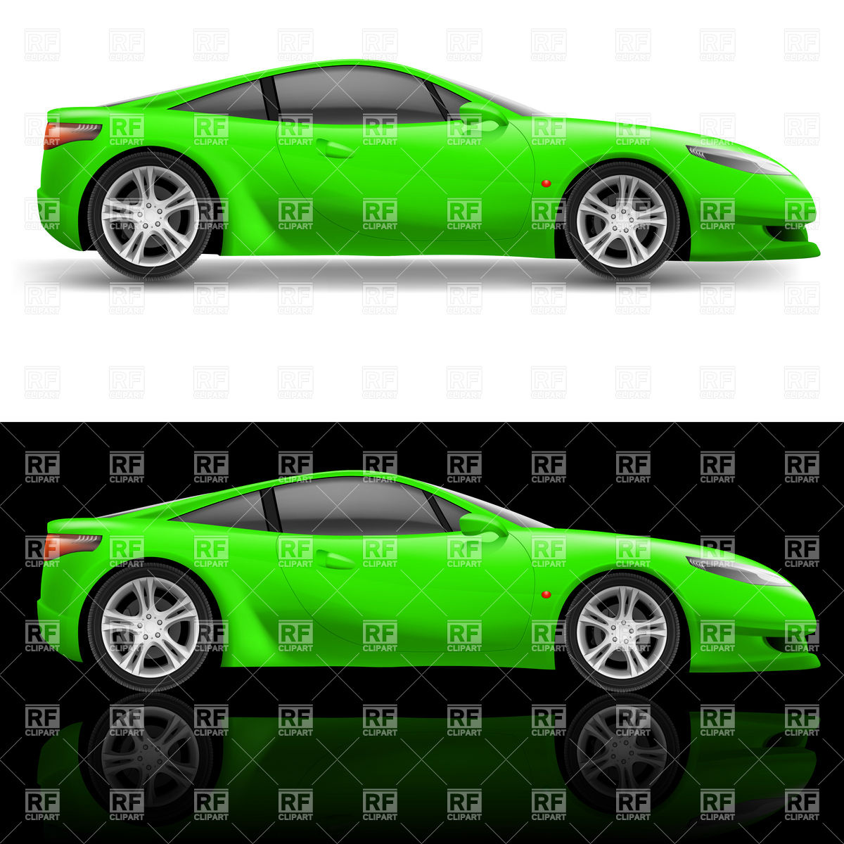 Green Sport Car Vector Image Of Transportation Dvarg 1200x1200 Green Sport Car Vector Image Of Transportation Dvarg