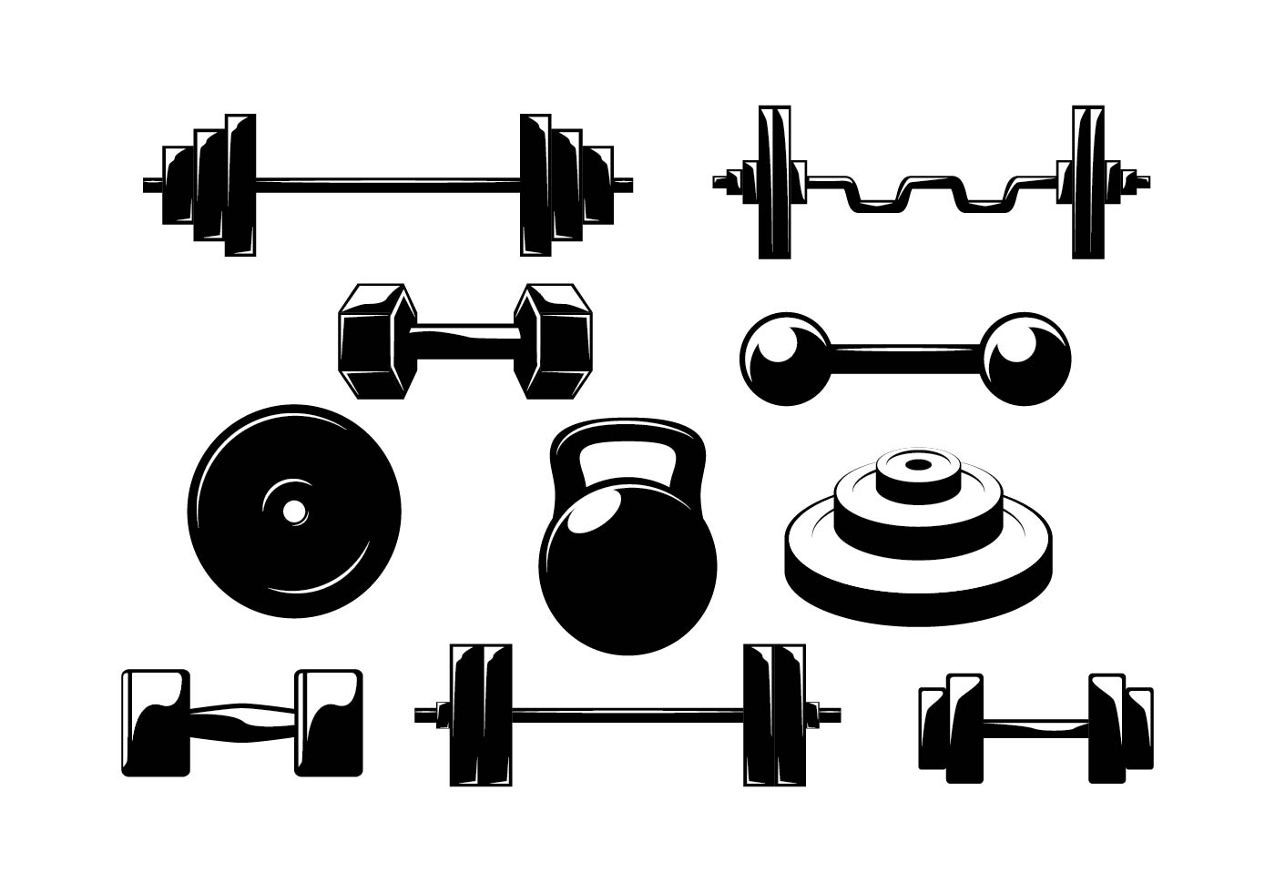 1400x980 Barbell Free Vector Art
