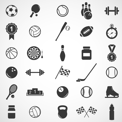 500x500 Sports Icons Creative Vectors Set Free Download