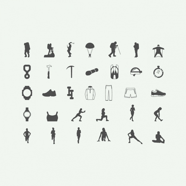 626x626 Adventure Sports Icons Vector