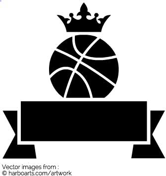 Download Basketball Crown Banner Emblem 335x355 Download Basketball Crown Banner Emblem