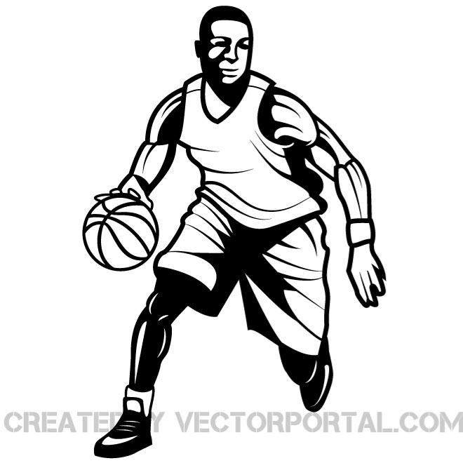 Basketball Player Vector Graphics 660x660 Basketball Player Vector Graphics