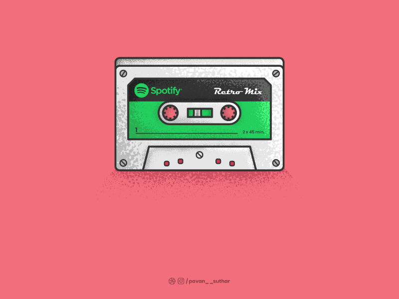 800x600 Cassette Of Spotify Illustrations Illustration, Logos