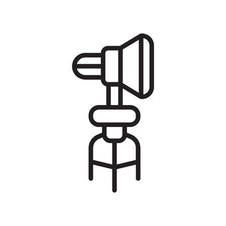 450x450 Spotlight Icon Vector Isolated On White Background, Spotlight