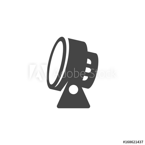 500x500 Spotlight Icon Vector Logo On White Background