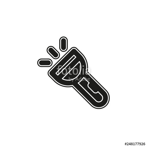 500x500 Vector Flashlight Icon