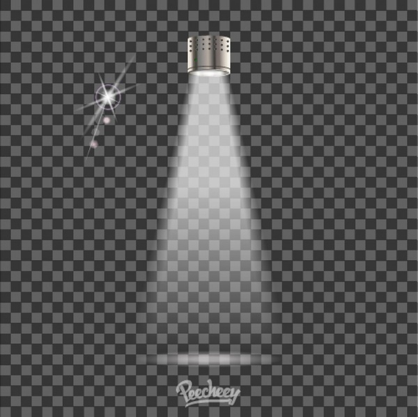 600x598 Spotlight On Transparent Background Free Vector In Adobe