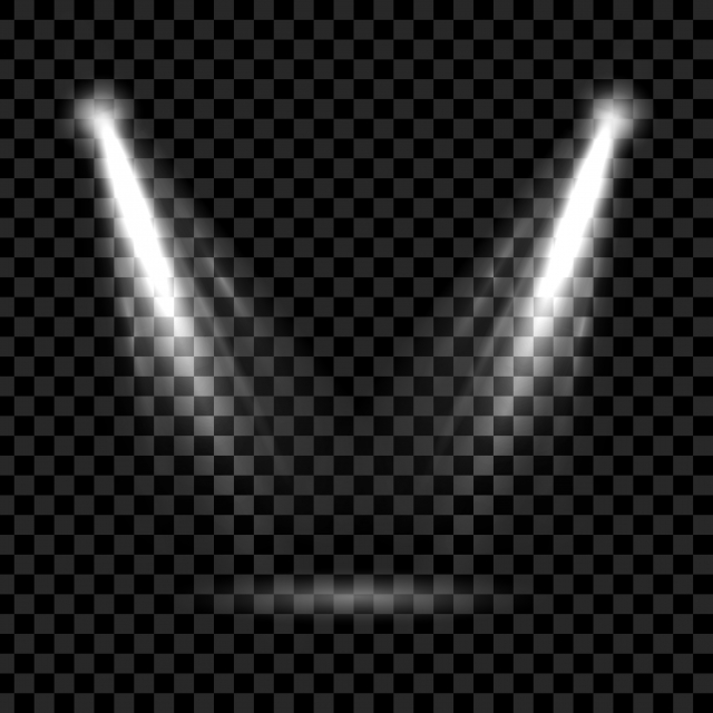 640x640 White Stage Illumination Spotlight, Concert, Inside, Space Png