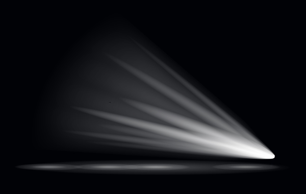 600x380 Stage Light Effect Spotlight Vector Illustration Free Download