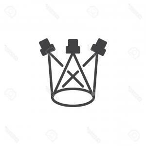 300x300 Stock Photo Realistic Stage Lights Or Concert Spotlights Vector