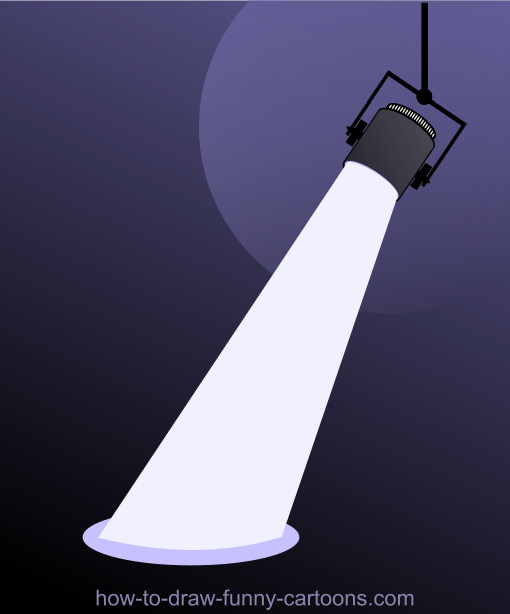 510x614 How To Draw A Vector Spotlight