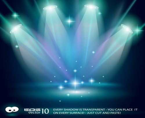 500x408 Set Of Stage With Spotlight Vector Background For Free Download
