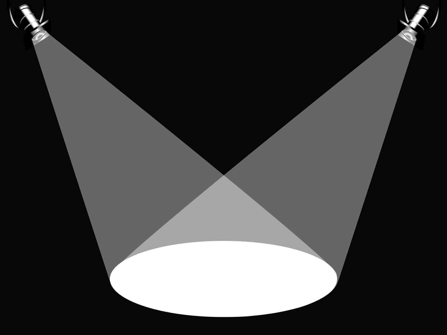 1899x1424 Shining On Transparent Background Stock Vector Blue Blue Spotlight