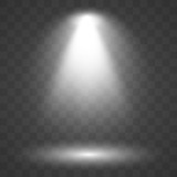 160x160 Cold Light Effect Stage Spotlight On Transparent Background