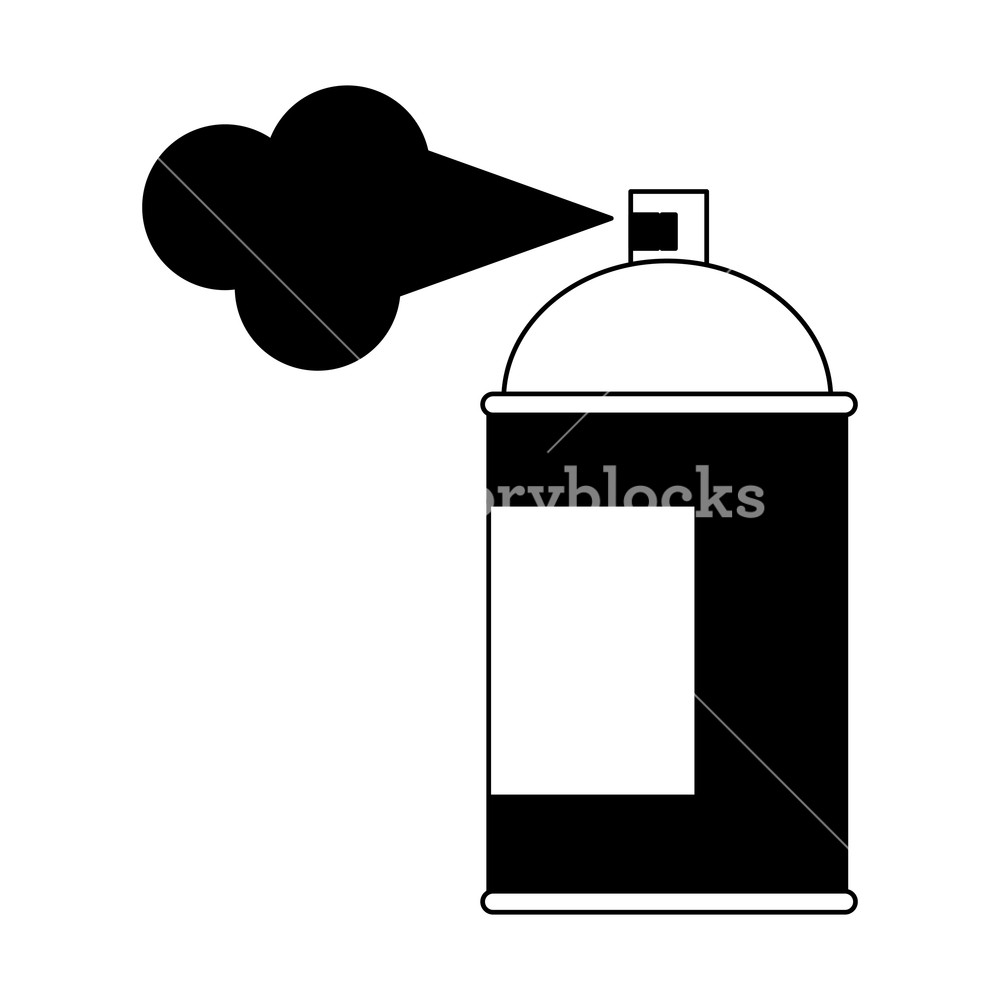 1000x1000 Paint Spray Bottle Vector Illustration Graphic Design Royalty Free