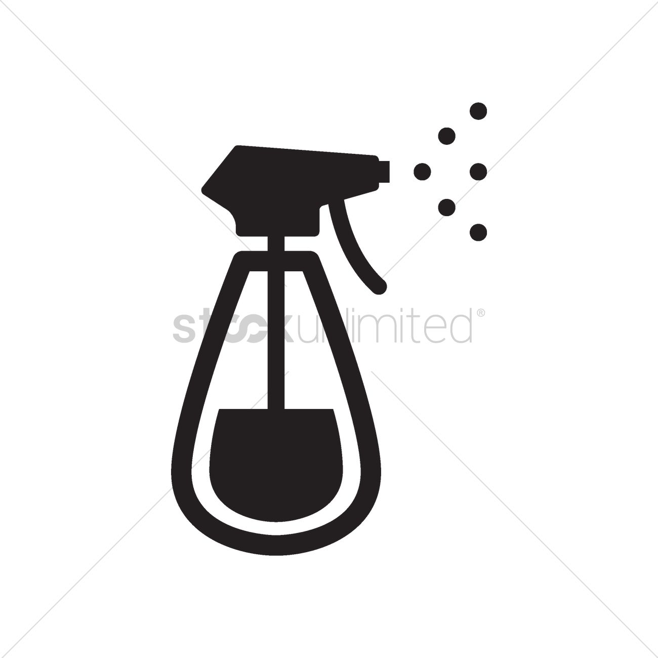 1300x1300 Spray Bottle Vector Image