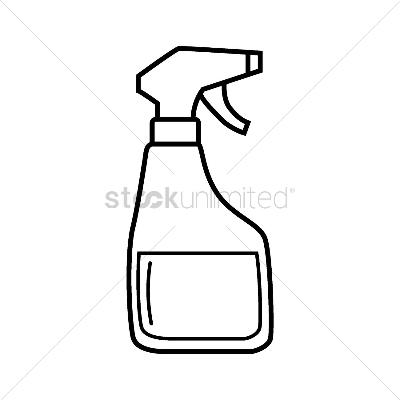 1300x1300 Spray Bottle Vector Image