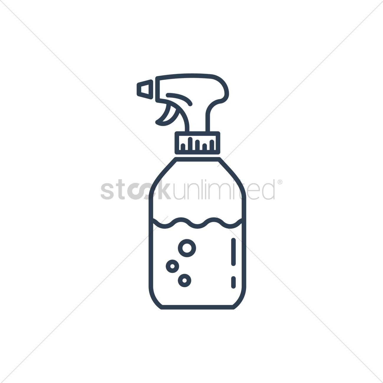 1300x1300 Cleaning Spray Bottle Vector Image