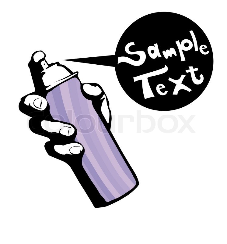 Graffiti Spray Can Stock Vector Colourbox 746x800 Graffiti Spray Can Stock Vector Colourbox