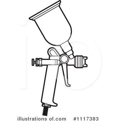 400x420 Spray Gun Clipart