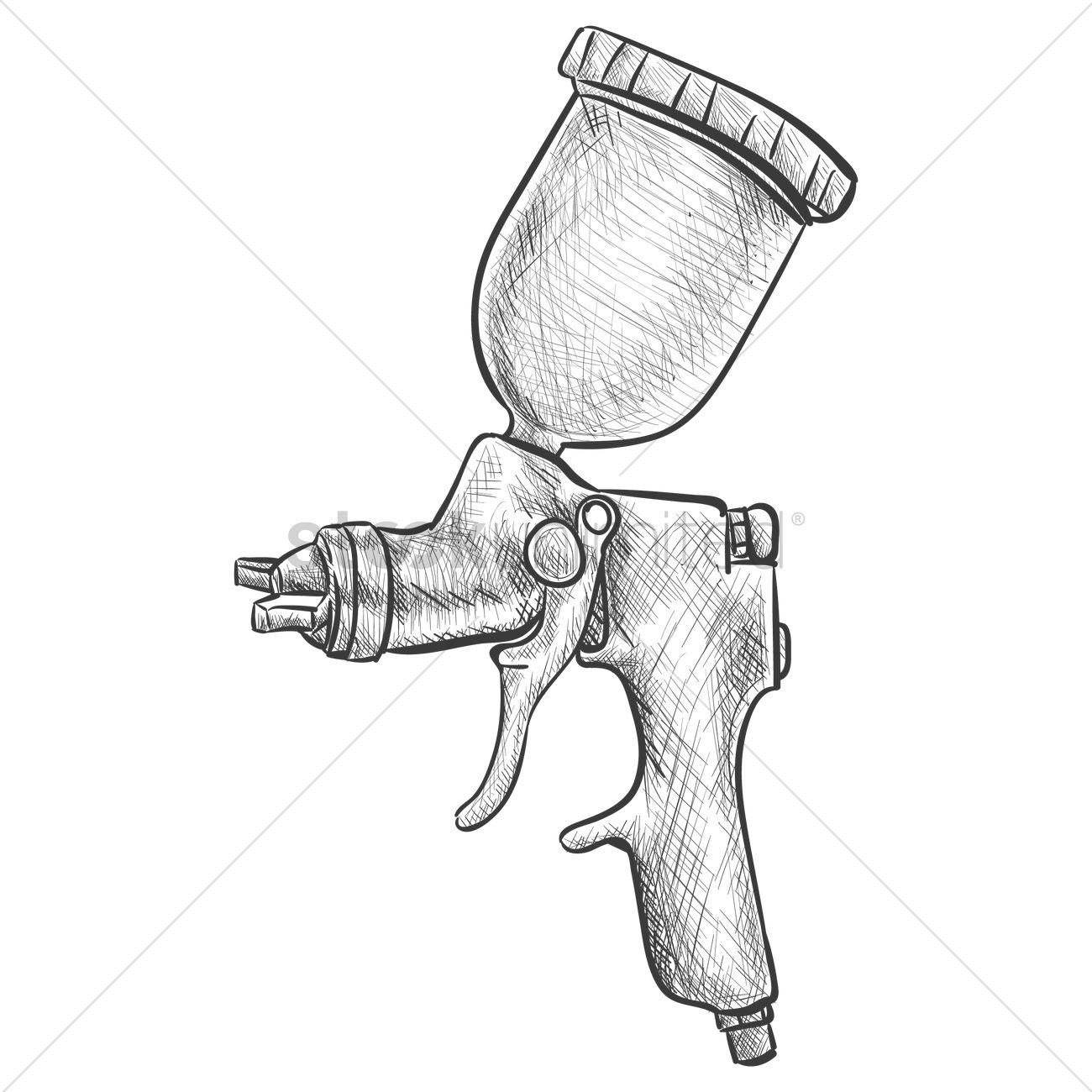 1300x1300 Spray Gun Vector Image