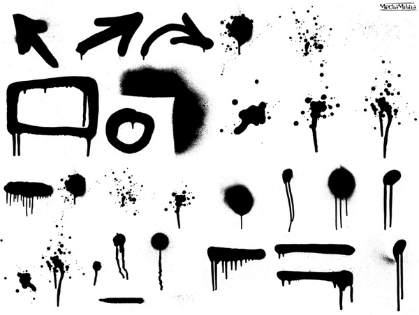 600x452 Drips And Spray Paint Free Vector In Encapsulated Postscript