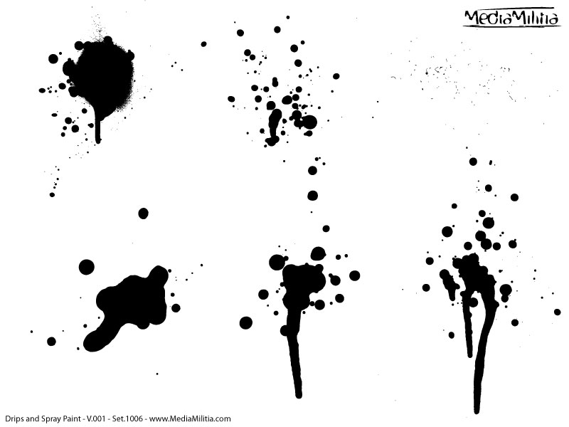 800x600 Drips And Spray Paint Pack Free Vectors Media Militia