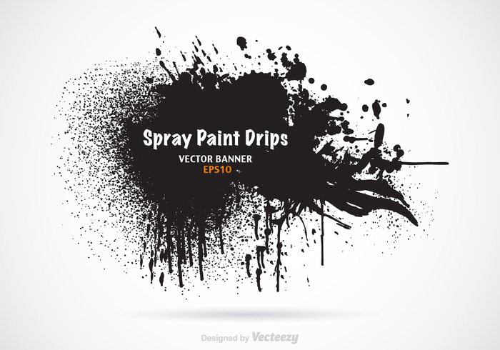 700x490 Free Spray Paint Drips Vector Banner