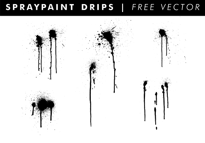 700x490 Free Vector Spraypaint Drips Free Vector