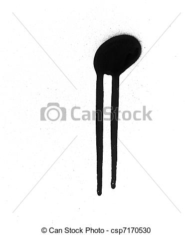 387x470 Spray Paint Drip Stock Illustration