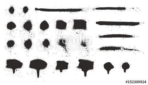 500x286 Super Skinny Spray Paint Drips, Dots, Lines And Splatter Set