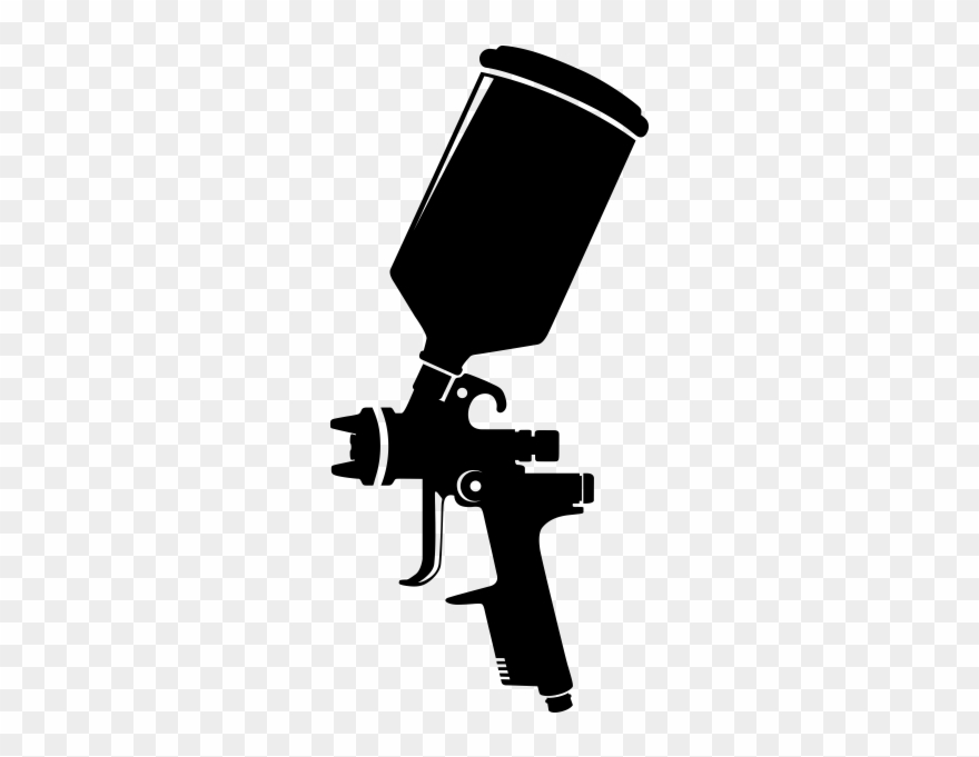 880x681 Laser Gun Silhouette Vector Clipart Image