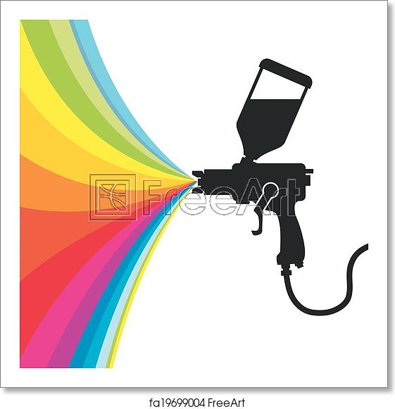 561x581 Free Art Print Of Spray Paint Vector Silhouette Gun Spray Paint