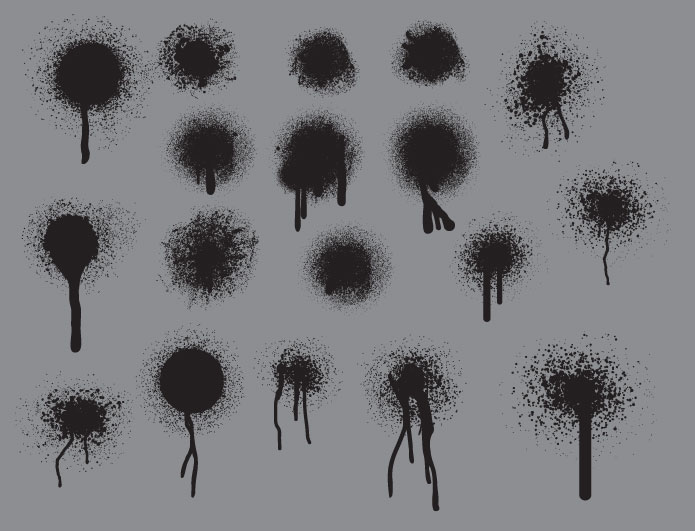 695x531 Spray Paint Vector Pack