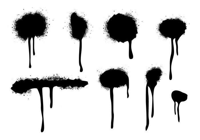 700x490 Spraypaint Drips Vectors Spraypaint Effects Spray Painting