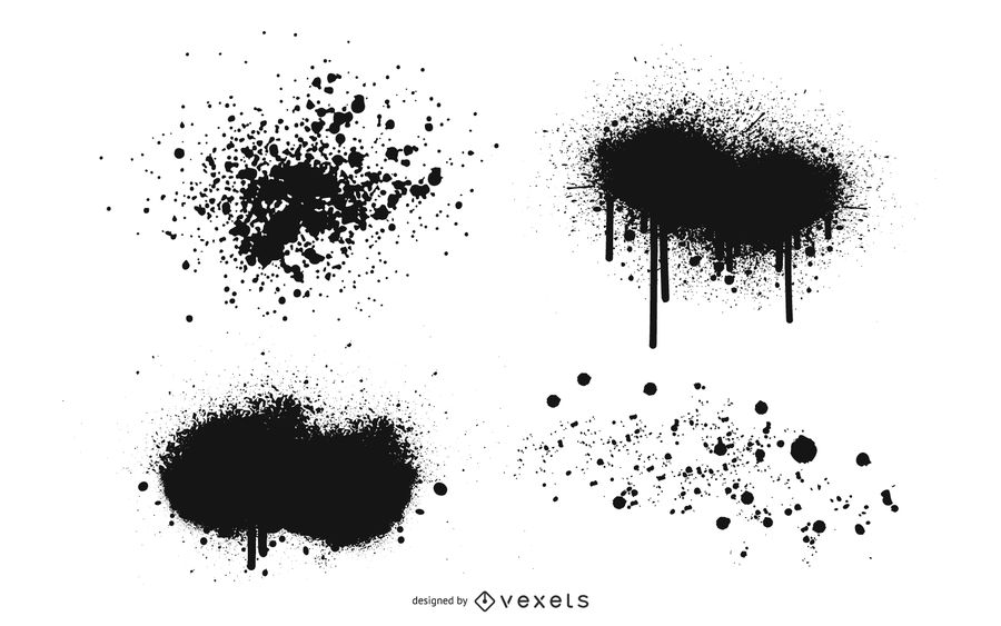 900x563 Ink Spray Vector