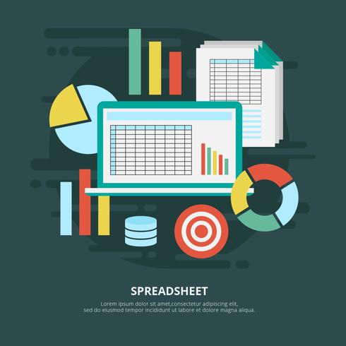 490x490 Spreadsheet Free Vector Art