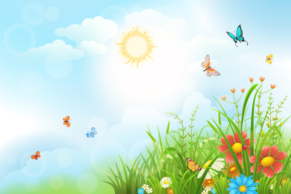 Spring Background Vector
