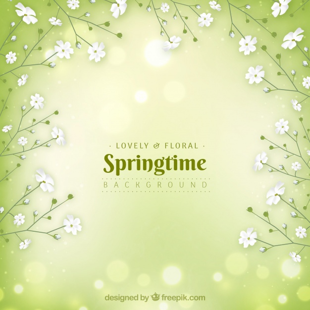 626x626 Green Realistic Spring Background Vector Free Download