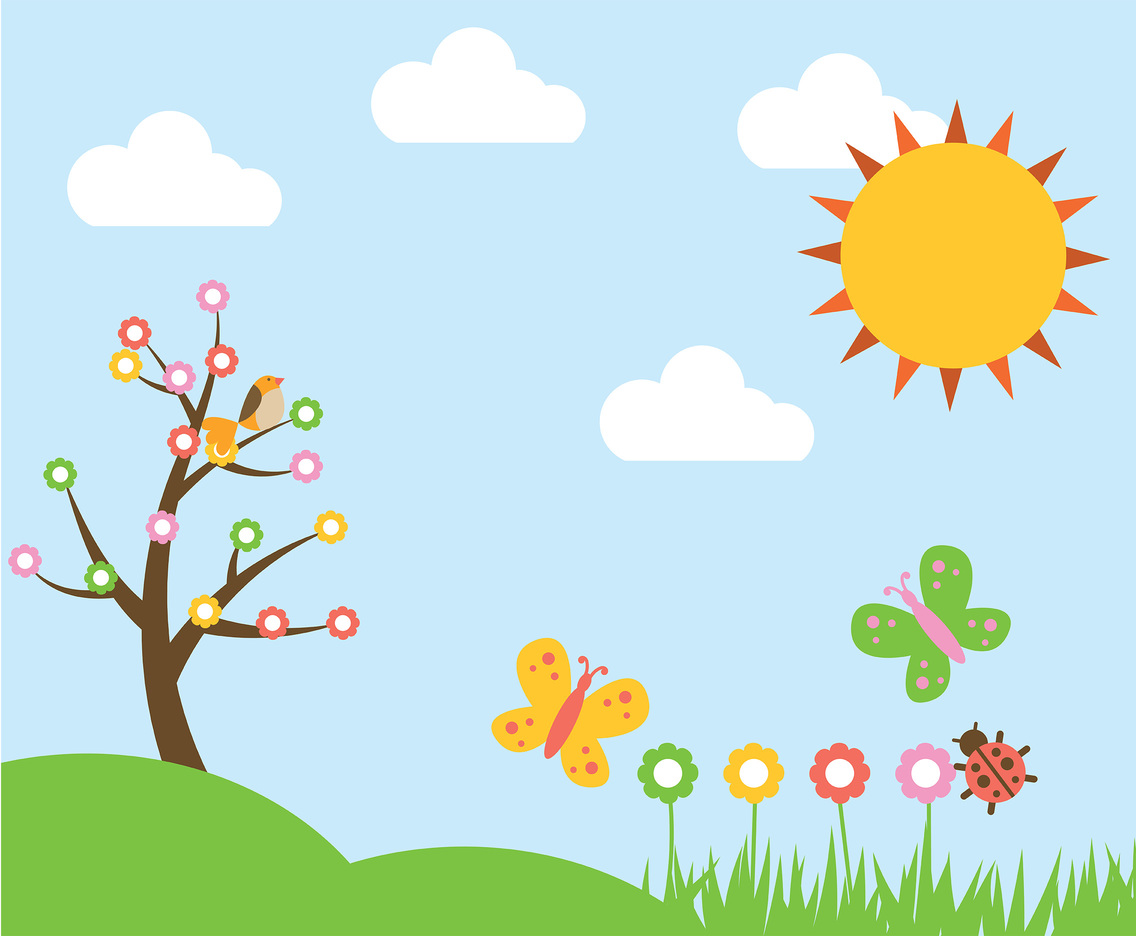 1136x936 Spring Background Vector Free Vectors Ui Download